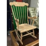 WOODEN ROCKING CHAIR