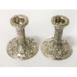 PAIR HM SILVER CANDLESTICKS