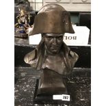 BRONZE NAPOLEAN ON MARBLE BASE - 37CM