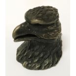 BRONZE EAGLE INKWELL