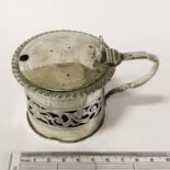 HM SILVER MUSTARD POT