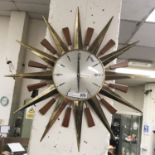 1960'S SUNBURST CLOCK BY METAMEC