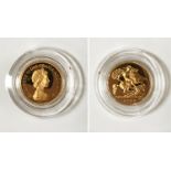 CASED 1980 HALF SOVEREIGN - PROOF CONDITION