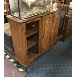 MAHOGANY BREAKFRONT CABINET