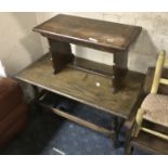 2 OAK OCCASIONAL TABLES