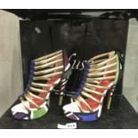 PAIR OF LADIES CHRISTIAN LABOUTIN HIGH HEEL SHOES SIZE 40 (6)