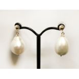 9CT GOLD SOUTH SEA PEARL EARRINGS