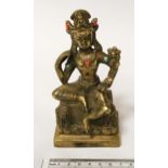 GILT BRONZE BUDDHIST FIGURE