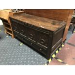 18THC OAK COFFER