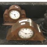 TWO MANTLE CLOCKS