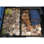 COLLECTION OF VICTORIAN & LATER COINS INCLUDING COMMEMORATIVE