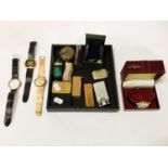 QTY OF WATCHES & LIGHTERS