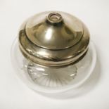 HM SILVER LIDDED SUGAR BOWL