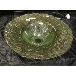 GREEN ART VASE DISH - 47CM DIAMETER