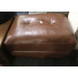 LEATHER FOOTSTOOL