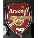 CAST IRON ARSENAL SIGN