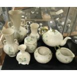 8 PIECES OF BELLEEK PORCELAIN