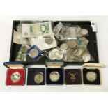 SILVER PROOF COINS WITH OTHER COLLECTORS COINS