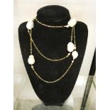 LADIES LARGE BAROQUE PEARL NECKLACE