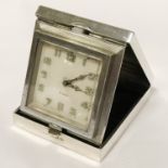 HM SILVER BIRMINGHAM 1936 TRAVEL CLOCK