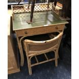 RATTAN DESK & CHAIR