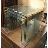 GLASS NEST OF TABLE