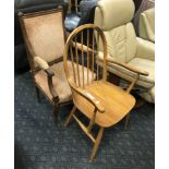 TWO ELBOW CHAIRS
