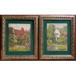 TWO HENRY CHILDE POCOCK SIGNED OILS ON BOARD 1854-1934 - 25CM X 19CM - NO DAMAGE, IN GOOD CONDITION