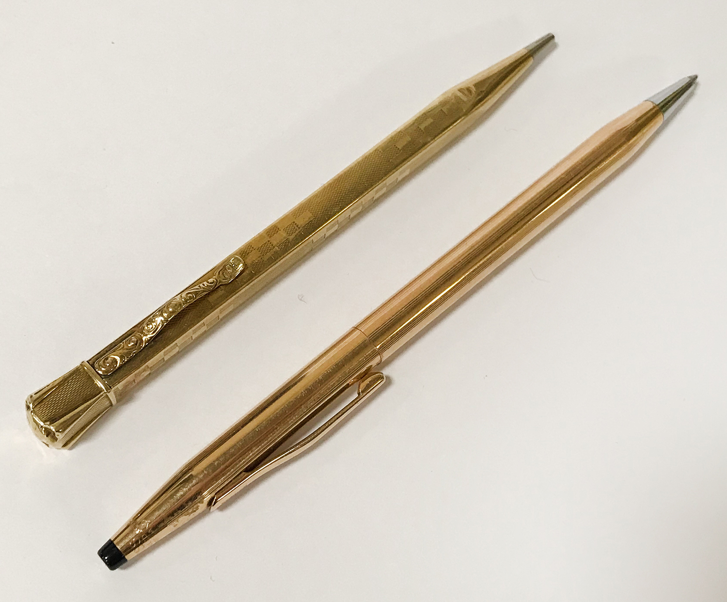 14CT GOLD PEN & ROLLED GOLD PEN