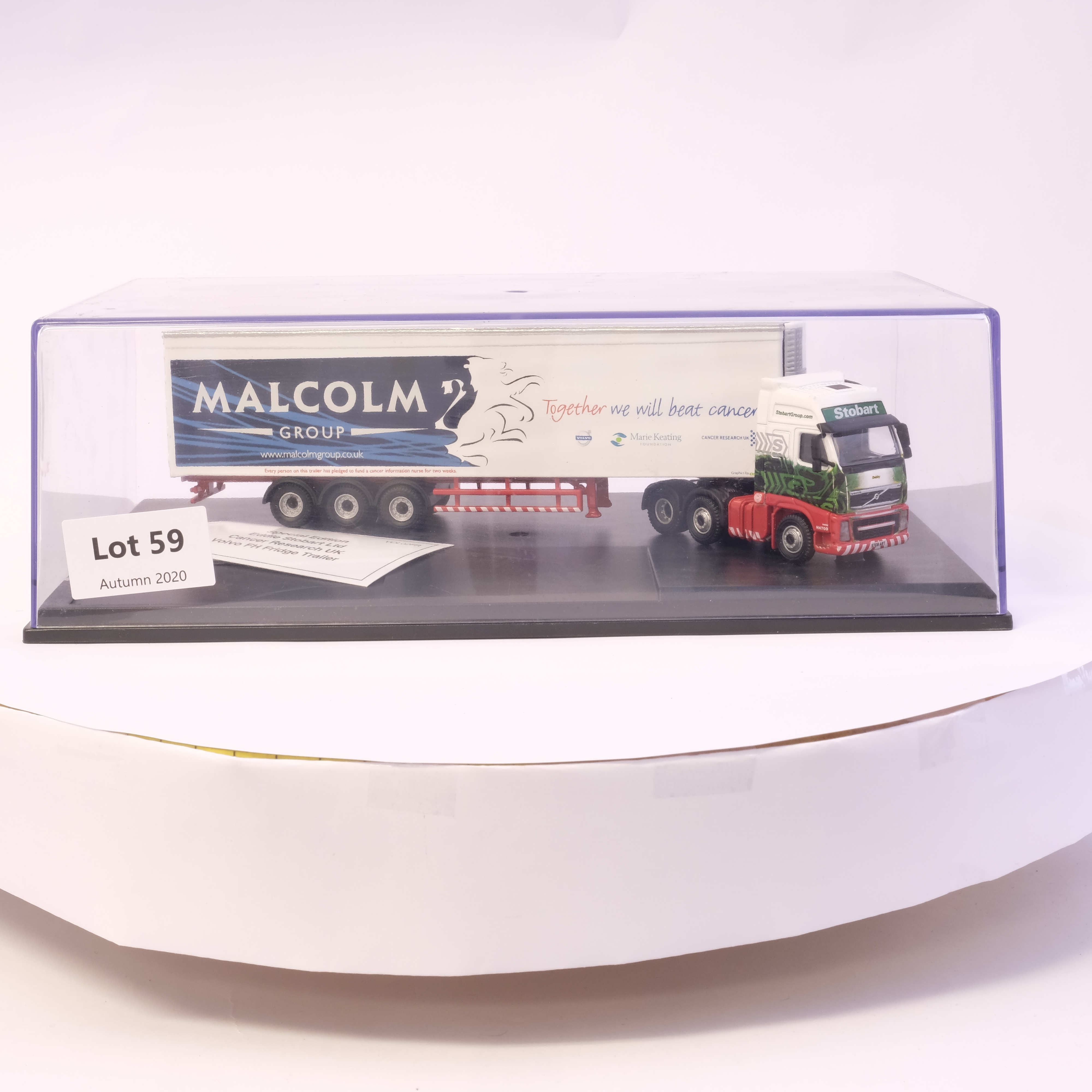 Oxford Diecast Stobart Malcom Charity Truck