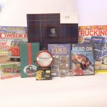 Assorted Assortment of memorabilia, Book, Magazines, DVD's, Badges, Coasters