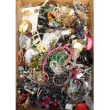 A large quantity of costume jewellery