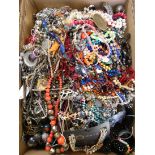 A large quantity of costume jewellery