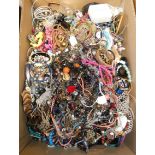 A large quantity of costume jewellery