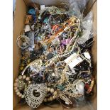 A large quantity of costume jewellery