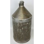 A Great Western Railway galvanised oil jug, height 42cm.