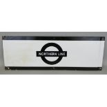 A London Underground aluminium sign 'Northern Line', 66 x 23cm.