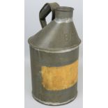 A British Rail tin oil jug, height 32cm.