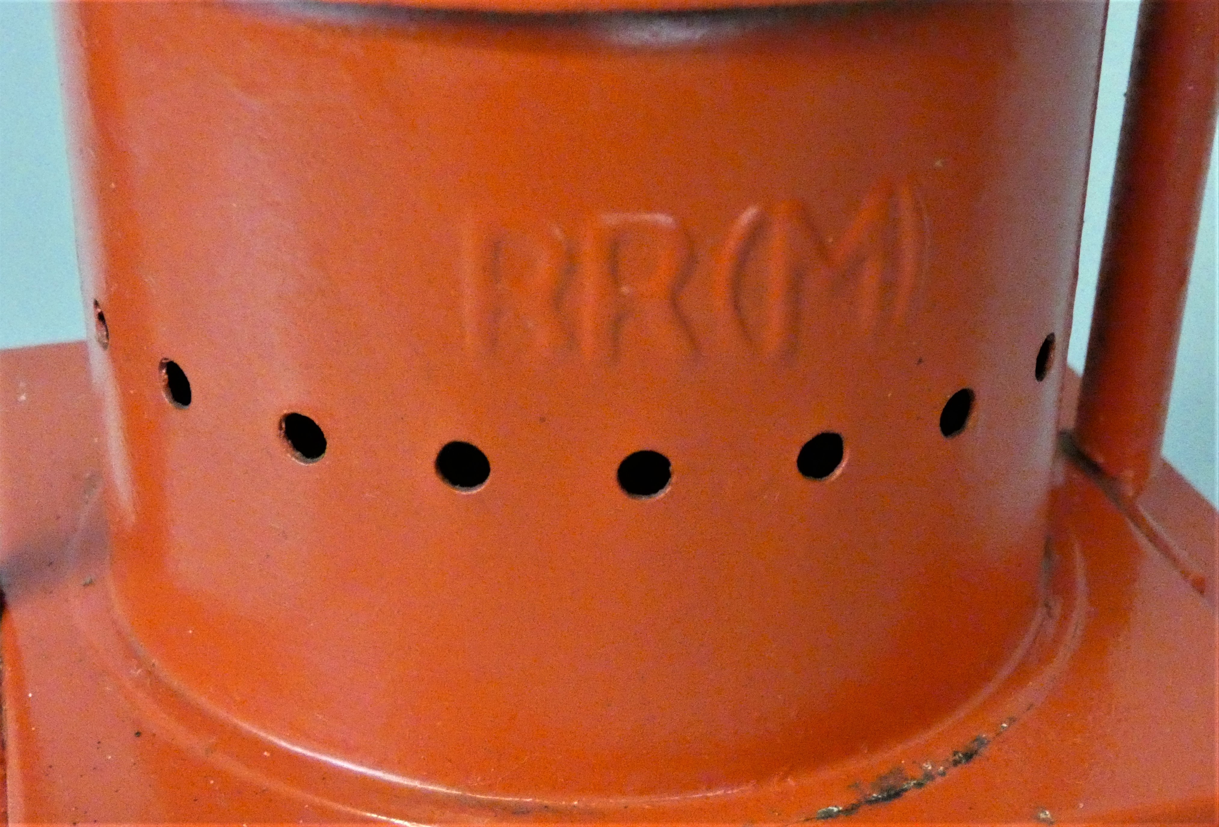 A British Rail (M) red painted locomotive headlamp, height 45cm. - Image 2 of 3