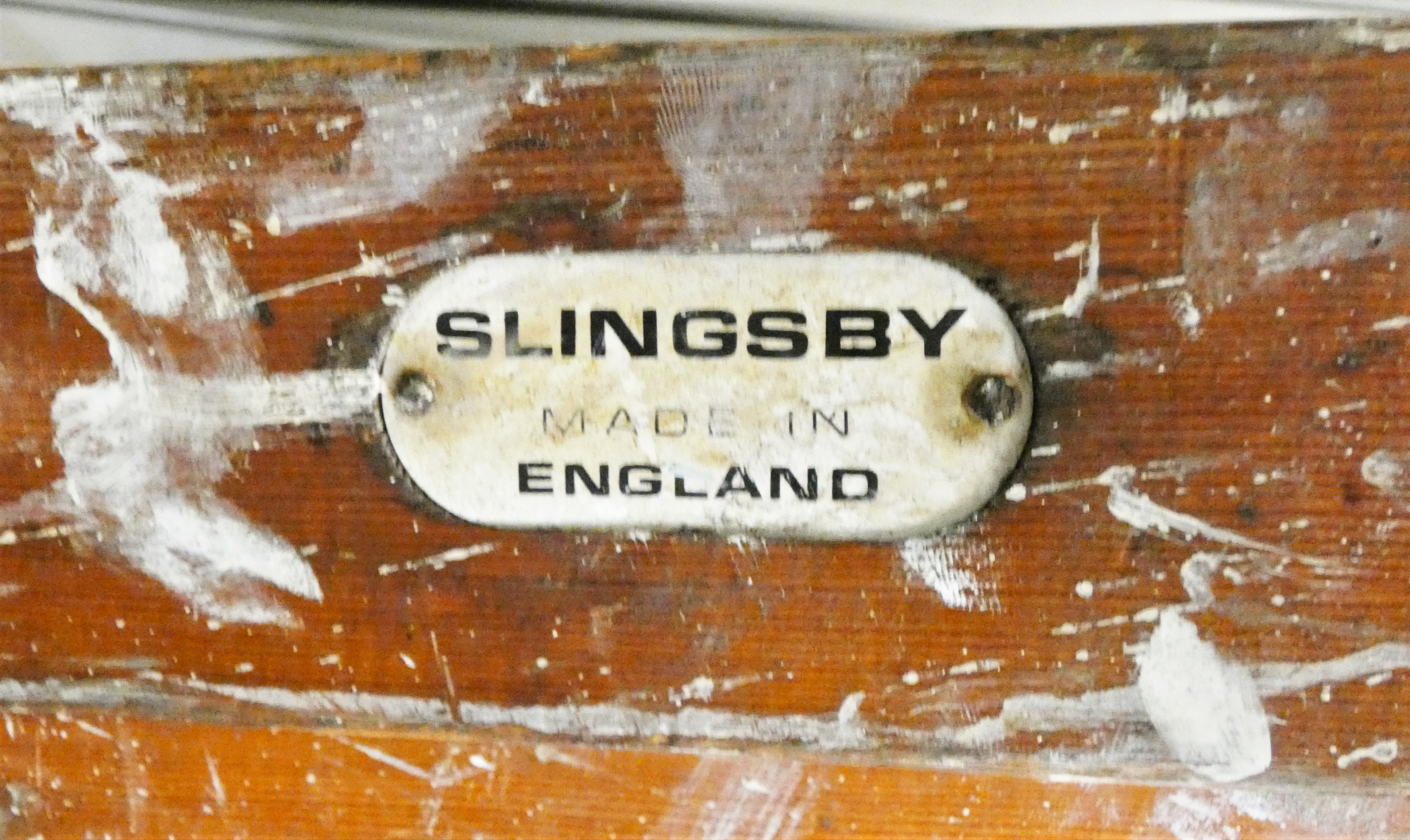 A ten foot painters ladder by Slingsby, marked 'AM43'. Please note this is sold as a decorative item - Image 2 of 2