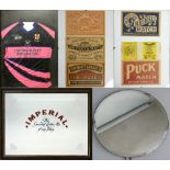 A framed York Ladies A. R. L. F. C. jersey 'Station Buffet Bridlington', together with an '