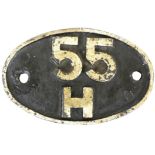 A shedplate 55H, Leeds Neville Hill, 1960 - 1966.