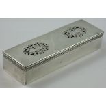 A French silver toilet box, maker J. heart over a star C., Paris 900 standard 1818 - 1838 control