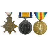 A parade mounted set of five WWII medals including 1939-45 Star, Africa Star, Italy Star, War and