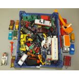 Miscellaneous playworn and unboxed die-cast and plastic model vehicles, various makers to include