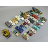 Approximately twenty five die-cast model vehicles to include Corgi "Smiths" Carrier Van, Ford Thames