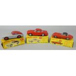 Dinky - three boxed die-cast models to include a No. 120 Jaguar "E" Type, No. 167 A. C. Aceca