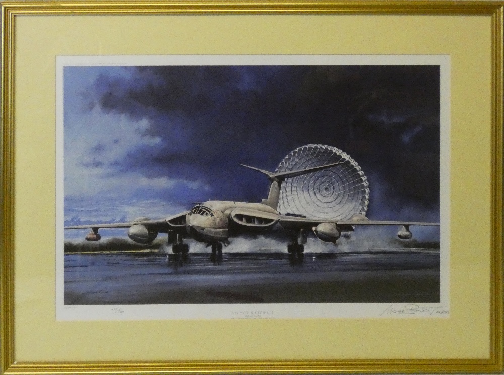 Four limited edition signed and framed aviation prints, including "Canberras over Cambridgeshire", - Image 18 of 22