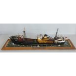 G. Pearson, Hull, a wooden scratch-built model of H158 St. KEVERNE, built 12/12/1950 by Cook, Welton