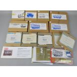 A quantity of boxed and unboxed railways kits and accessories, to include Colin Waite GWR Horse Box,